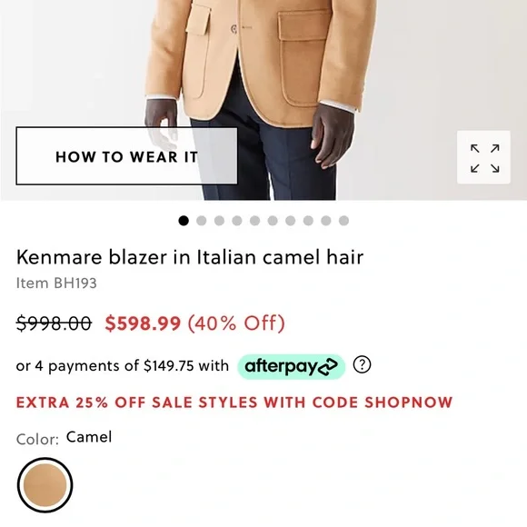 Brand new Jcrew jacket. Size 40R. Never worn